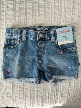NWT Cat and Jack toddler girl jean shorts